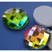 Round Flat Back Glass Beads Stones
